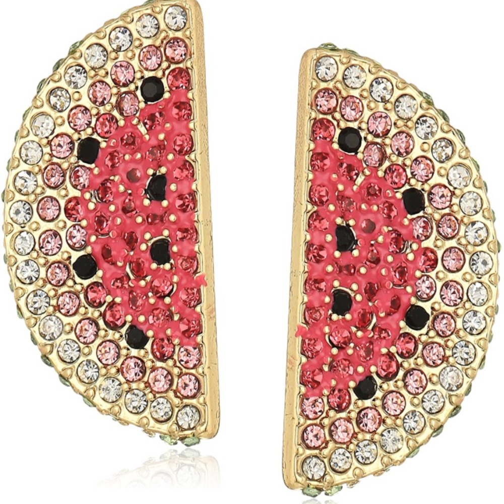 Betsey Johnson watermelon stud earrings